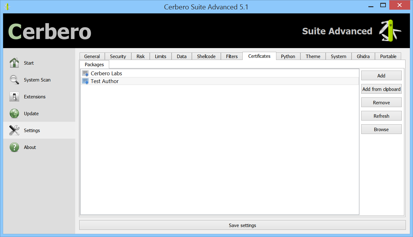 Cerbero Suite Advanced 6.5.1 downloading